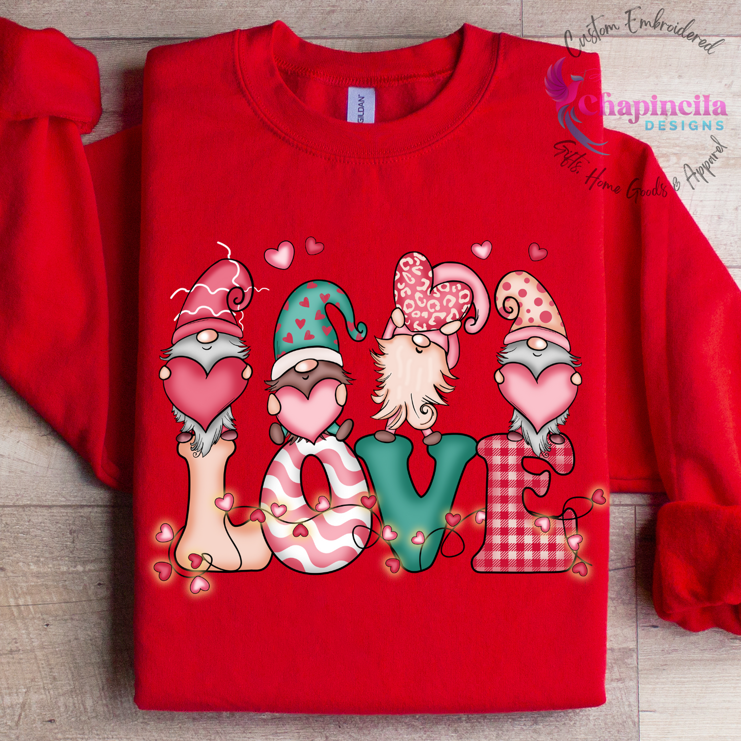 Valentines Love Gnomes Sweatshirt