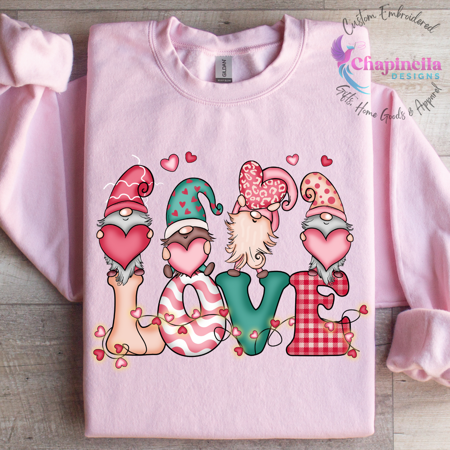 Valentines Love Gnomes Sweatshirt