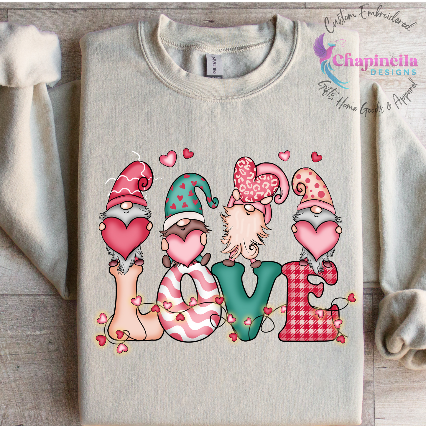 Valentines Love Gnomes Sweatshirt